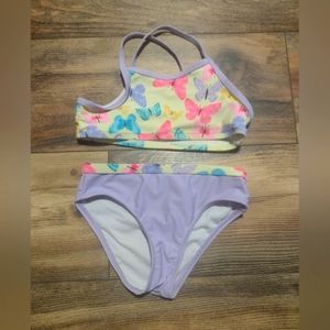 5t girls butterfly 2 piece swimsuit
